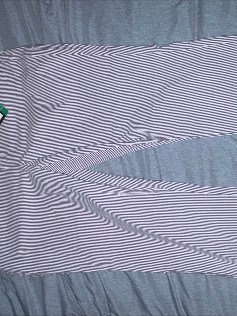 Mario Serrani Navy and White Striped Pants